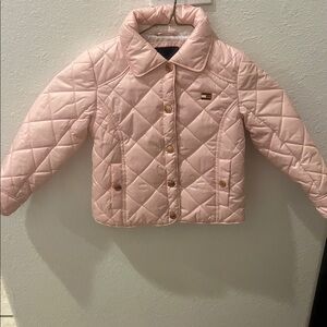 Tommy Hilfiger Light Pink Quilted Kids Puffer Jacket
